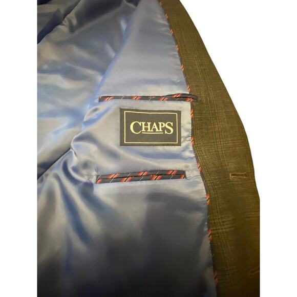 Chaps Ralph Lauren Two Button Gray Blazer Poly Blend Sport Coat Jacket Size 44R - Picture 5 of 16